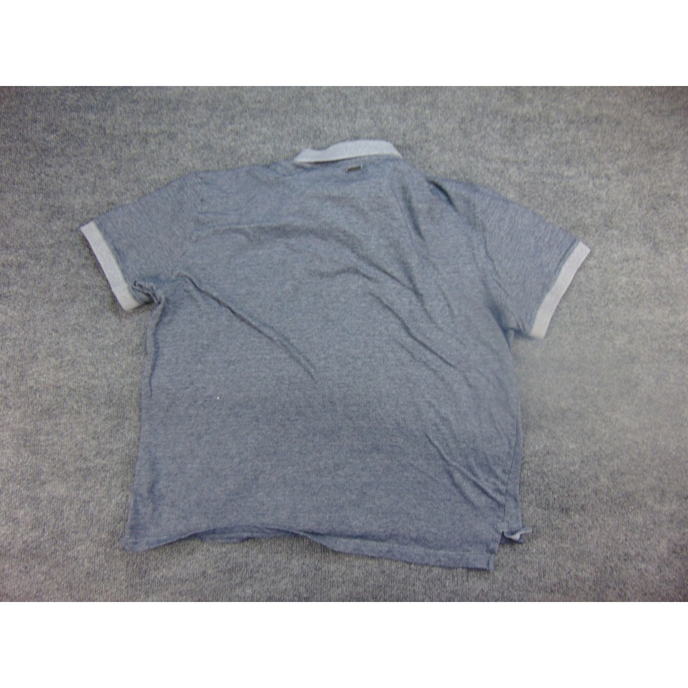 Rodd & Gunn Polo Shirt Mens 2XL Sports Fit Blue Solid Textured Preppy Coastal - Picture 3 of 8
